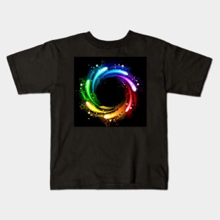 round rainbow banner Kids T-Shirt